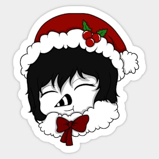 laughing jill christmas chibi Sticker